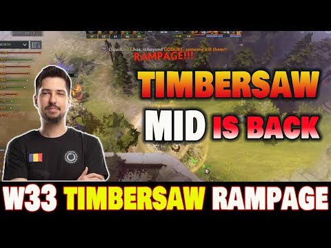 W33 Timbersaw Rampage Dota2 7.22f