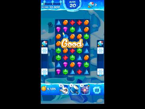 Jewel Pop Mania:Match 3 Puzzle Level 163 ( Ice Cream Town Episode ) - Walkthrough ( No Booster )