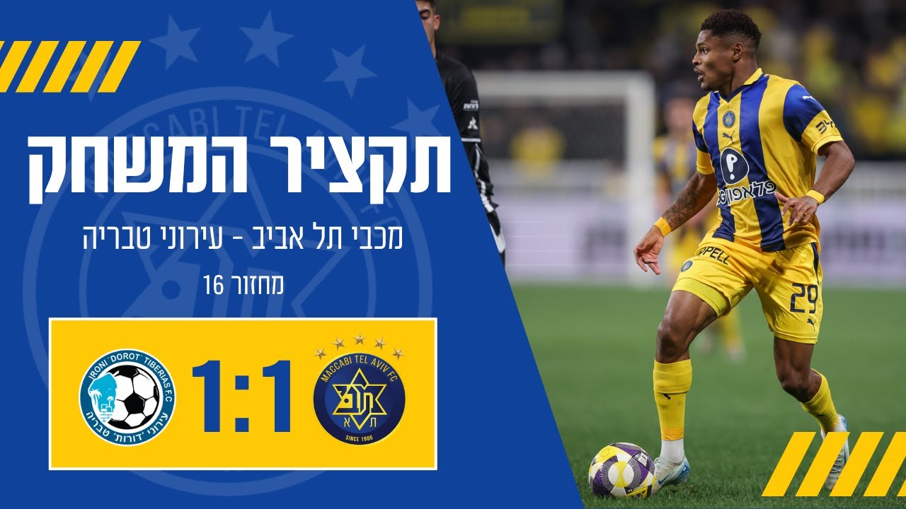 מכבי תל אביב - עירוני "דורות" טבריה | מחזור 16 | ליגת העל