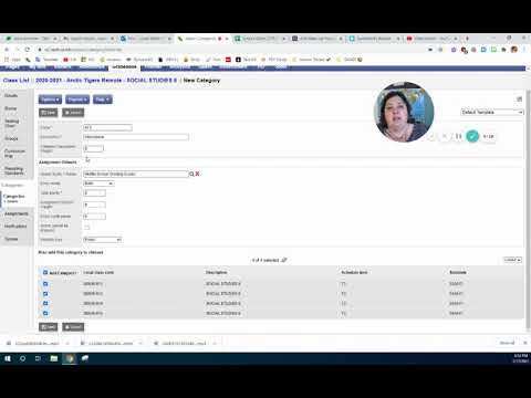 Adding Categories In X2 Aspen Gradebook