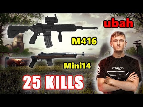 Faze ubah - 25 KILLS - M416+Mini14 - SOLO - PUBG