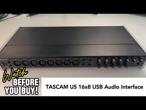 TASCAM US-16x08 USB Audio Interface/Mic Preamp 2014 - Present - Black image 7