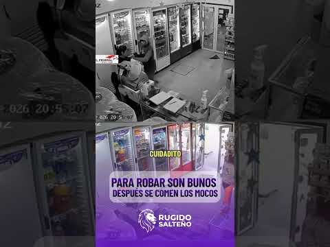 ¡PASÓ EN SALTA! SACÓ A EMPUJONES A UN LADRÓN DEL KIOSCO Y APARECIÓ SU MADRE PARA DEFENDERLO