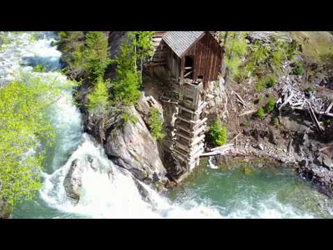 The Beautiful Crystal Mill, Crystal, Colorado - Drone in 4K