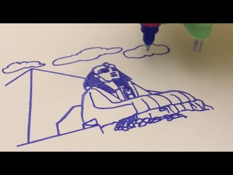 Drawing of "The Great Sphinx of Giza"