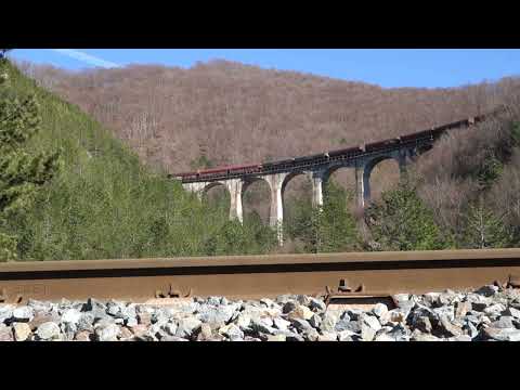 Coal train from the Port of Ploče to the Power Plant Detmarovice: Ovčari