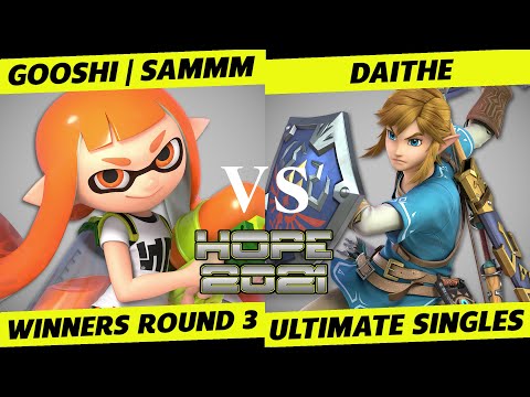 HOPE 2021 Winners Round 3 - Gooshi | sammm (Inkling) vs. Daithe (Link) - SSBU