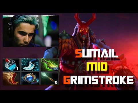 DOTA 2 PRO MID PLAYER SUMAIL MID GRIMSTROKE VS STORM 30 MIN GAME