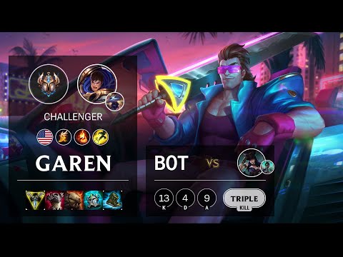 Garen Bot vs Caitlyn - NA Challenger Patch 10.15