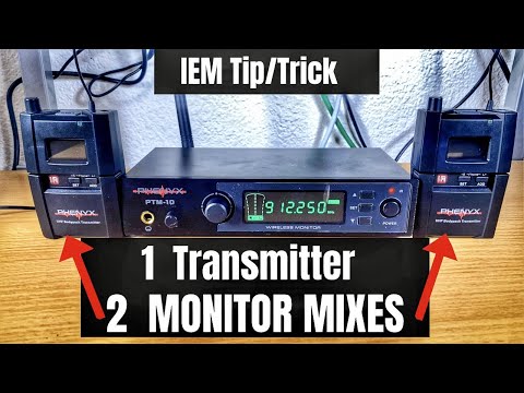 How to send TWO Separate IEM Mixes from ONE Transmitter