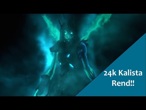 24k Damage Kalista Rend!! League of Legends