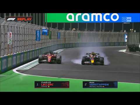 VERSTAPPEN Y LECLERC LUCHAN POR EL DRS! GP JEDDAH F1 2022