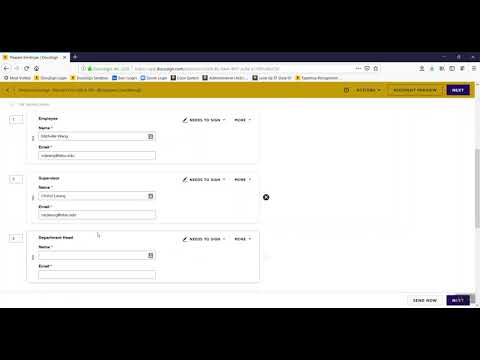 Utilizing Docusign For Form 500