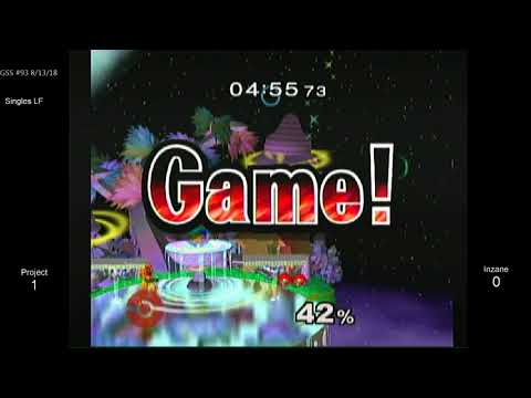 GSS 93 SSBM - Project (Puff, Fox) vs. Inzane (Samus) - Melee LF
