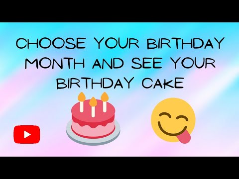 Choose your Birthday month and see your Birthday Cake | Ipsita Fantasy