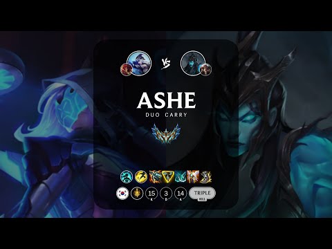Ashe ADC vs Kalista - KR Challenger Patch 13.18