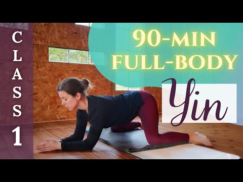 90-min Yin Yoga Class - Full-Body Yin Deep Stretches & Long Holds (Yin Yoga Challenge Class 1)