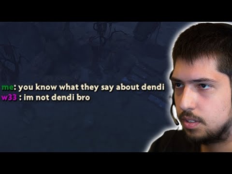 W33 vs Slark TRASHTALK - " Im not dendi bro "