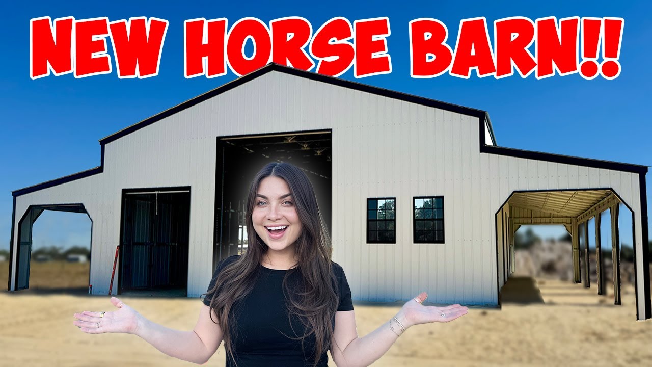 New Horse Barn Built From Start to Finish!! | HORSE BARN TOUR