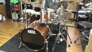 Video thumbnail for Natal 5 Piece Originals Series Walnut Shell Pack with Chrome Hardware in Natural Walnut Finish by Columbus Percussion