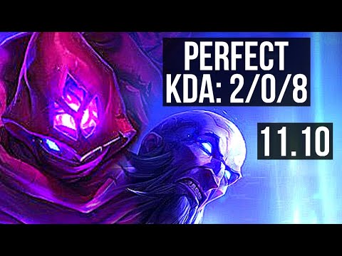 MALZAHAR vs RYZE (MID) | 2/0/8, 900+ games, 1.3M mastery | KR Master | v11.10