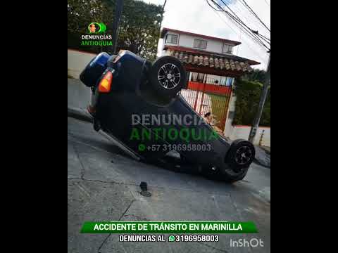 accidente de tránsito en Marinilla