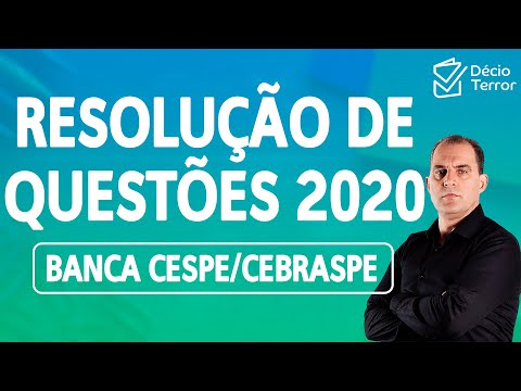 Português CESPE - Resolução Questões 2020 - Parte 2
