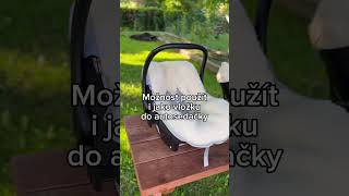 Merino dětský fusak do autosedačky černý Kaarsgaren