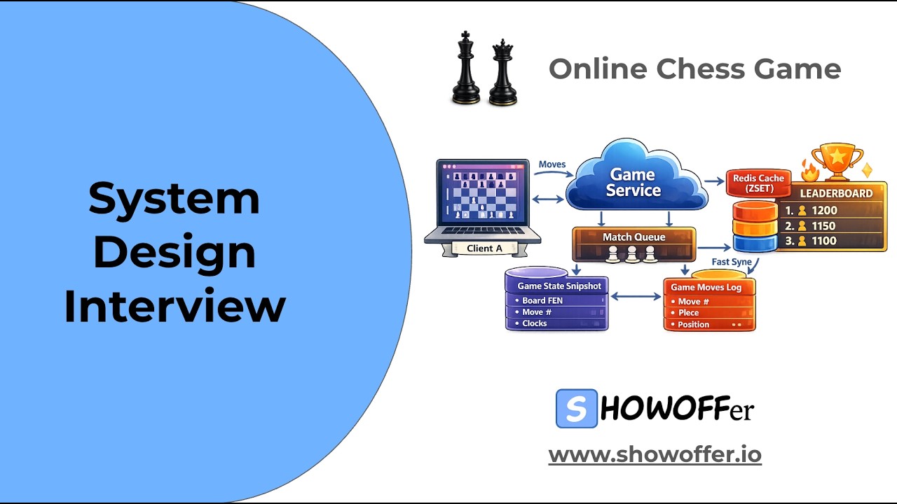 Design Online Chess - Meta & OpenAI System Design Interview Question