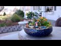 Fun, Colorful Miniature Garden with DIY Pond! 💦🌿🌈// Garden Answer