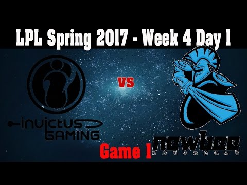iG vs NB Game 1 - LPL Spring Split 2017 W4D1 - Invictus Gaming vs Newbee  G1