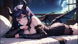 30min  BGM🩵LoFi🩵｜"Relax with Succubus."｜Lofi Hip Hop｜Chill Music 【Lofi Study / Relaxing Music】