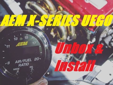 AEM X-Series Wideband Gauge Unboxing & INSTALL