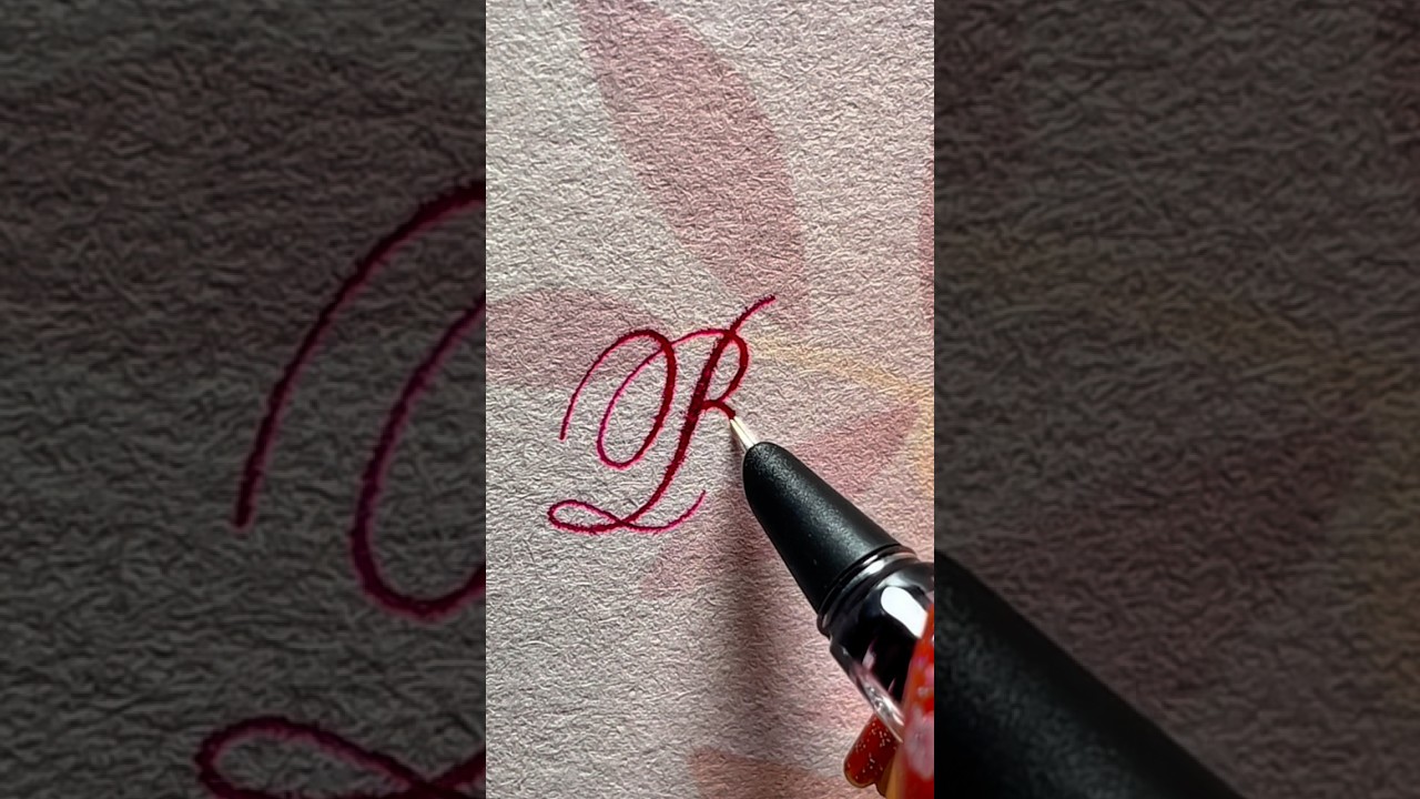 Letter “R” Calligraphy