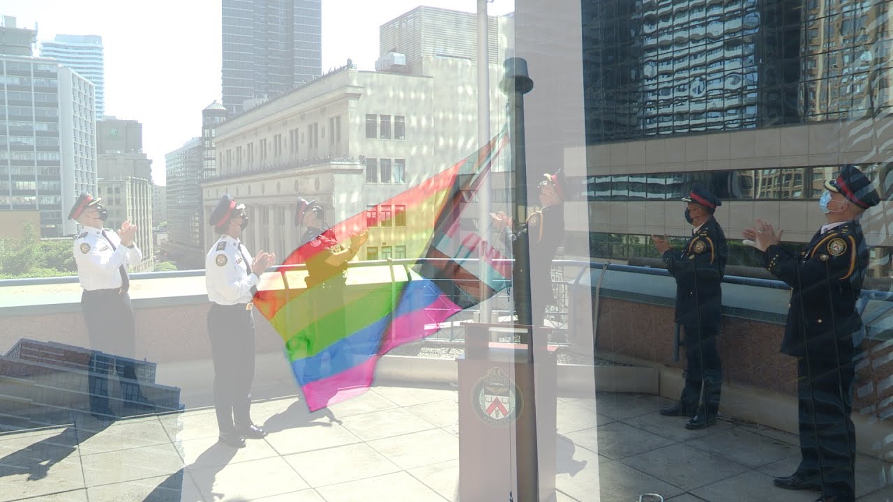 Chief Ramer Raises Progress Pride Flag to mark Pride Month