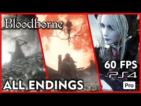 BLOODBORNE ALL ENDINGS [60FPS PS4 PRO] Walkthrough Part 35 GEHRMAN THE FIRST HUNTER & MOON PRESENCE