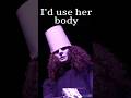 Buckethead says "I'd use Her body and then??"🤘  #rock #guitar  #music #buckethead #shorts #guitarist