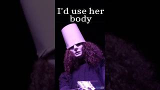 Buckethead says "I'd use Her body and then??"🤘  #rock #guitar  #music #buckethead #shorts #guitarist