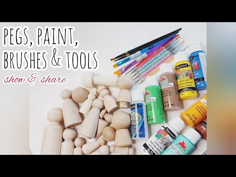 Show & Share-Pegs, Paint, Brushes & Tools -#HeartPegs for OCC
