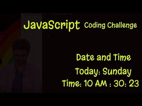 Javascript Coding Challenge Display Date And Time Date Time