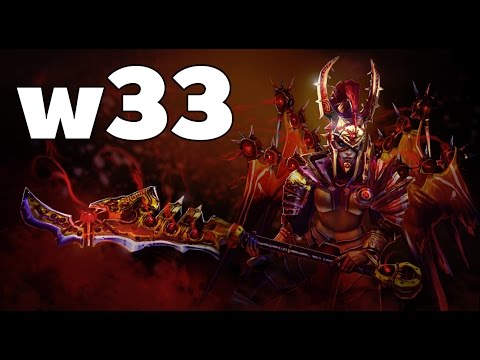 w33 Legion Commander Mid Rank MMR Game