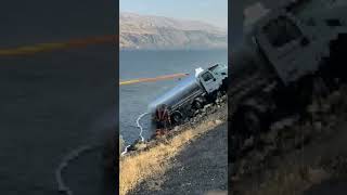 I-84 to close at Biggs Junction Monday to haul crashed trucks out of the river