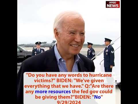 BIDEN: settle Yemen strike, no more hurricane resources; Kamala: unnecessary degree Fed jobs, debate