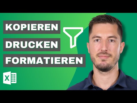 Wie verhalten sich gefilterte Daten in Excel beim kopieren, drucken oder formatieren?