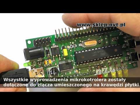 AVT1665 - MODUŁ WYŚWIETLACZA LCD Z ATMEGA8