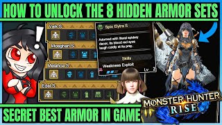 How to Unlock ALL of the 8 Hidden Armor Sets in Rise - Best New Armor - Monster Hunter Rise!