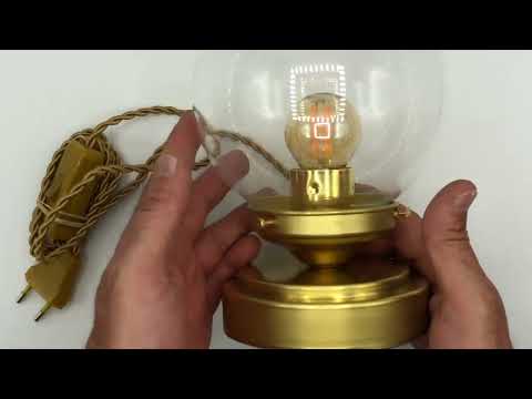 Comment créer une lampe a poser avec globe en verre presse