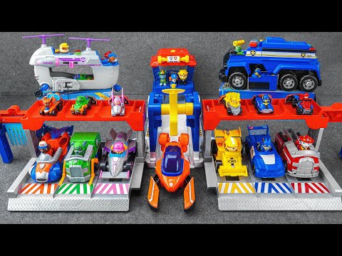 Unboxing Paw Patrol Toys Collection ASMR | Paw Patrol Big Trucks Pups Toys | Truck Stop HQ Playset