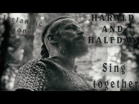 Vikings | Harald and Halfdan sing before battle {S05E10} {mid-finale opening scene}