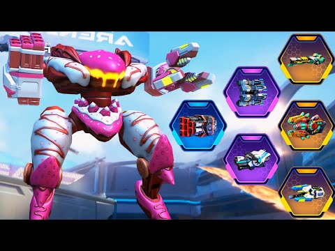 Panther with Graviton 16 Particle 16 EM Rifle 16 Rocket Mortar 12 Helix 12 & Stasis 16 - Mech Arena